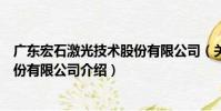 廣東宏石激光技術股份有限公司(關于廣東宏石激光技術股份有限公司介紹)