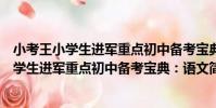 小考王小學生進軍重點初中備考寶典:語文(關于小考王小學生進軍重點初中備考寶典:語文簡介)