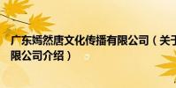 廣東嫣然唐文化傳播有限公司(關于廣東嫣然唐文化傳播有限公司介紹)