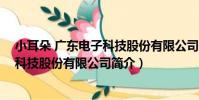小耳朵 廣東電子科技股份有限公司(關于小耳朵 廣東電子科技股份有限公司簡介)