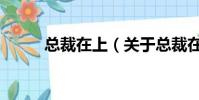 總裁在上(關于總裁在上的簡介)