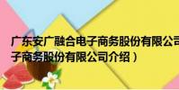 廣東安廣融合電子商務股份有限公司(關于廣東安廣融合電子商務股份有限公司介紹)