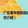 廣東寰宇規劃咨詢有限公司（關于廣東寰宇規劃咨詢有限公司介紹）