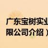 廣東寶樹實業有限公司（關于廣東寶樹實業有限公司介紹）