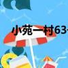 小苑一村63號（關于小苑一村63號簡介）