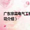 廣東宗霖電氣工程有限公司（關于廣東宗霖電氣工程有限公司介紹）