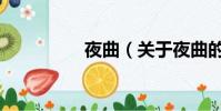 夜曲(關于夜曲的簡介)