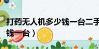 打藥無人機多少錢一臺二手(打藥無人機多少錢一臺)