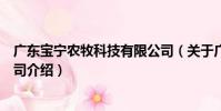 廣東寶寧農牧科技有限公司(關于廣東寶寧農牧科技有限公司介紹)