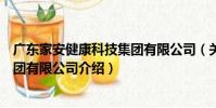 廣東家安健康科技集團有限公司(關于廣東家安健康科技集團有限公司介紹)