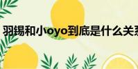 羽錫和小oyo到底是什么關系(羽錫和小yo)