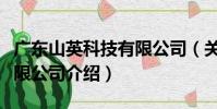 廣東山英科技有限公司(關于廣東山英科技有限公司介紹)