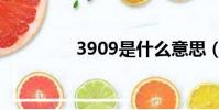 3909是什么意思(3899)