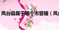 鳳臺縣屬于哪個市管轄(鳳臺縣屬于哪個市)
