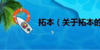 拓本(關于拓本的簡介)
