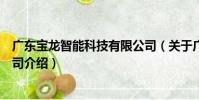 廣東寶龍智能科技有限公司(關于廣東寶龍智能科技有限公司介紹)