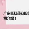 廣東巨虹藥業股份有限公司（關于廣東巨虹藥業股份有限公司介紹）