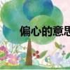 偏心的意思是什么解釋（偏心的意思）