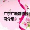 廣東廣新盛特投資有限公司（關于廣東廣新盛特投資有限公司介紹）