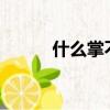 什么掌不能拍?（什么掌不能拍）