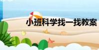 小班科學找一找教案(找教案)