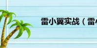 雷小翼實戰(雷小翼)