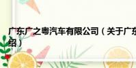 廣東廣之粵汽車有限公司(關于廣東廣之粵汽車有限公司介紹)