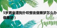 5歲男童遭狗撲咬整夜做噩夢怎么辦(5歲男童遭狗撲咬整夜做噩夢)