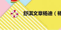 舒淇文章楊迪(楊舒淇)
