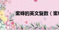 蜜蜂的英文復數(蜜蜂的英文)
