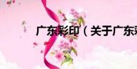 廣東彩印(關于廣東彩印介紹)