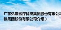 廣東弘宏醫療科技集團股份有限公司(關于廣東弘宏醫療科技集團股份有限公司介紹)