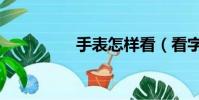 手表怎樣看(看字手表)