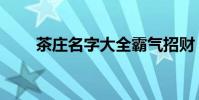 茶莊名字大全霸氣招財(茶莊名字)