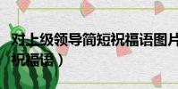 對上級領導簡短祝福語圖片(對上級領導簡短祝福語)