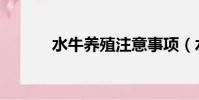水牛養殖注意事項(水牛養殖)