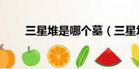 三星堆是哪個墓(三星堆是誰的墓)