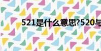 521是什么意思?520與521的區別