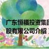 廣東恒福投資集團控股有限公司（關于廣東恒福投資集團控股有限公司介紹）