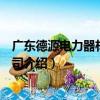 廣東德源電力器材有限公司（關于廣東德源電力器材有限公司介紹）