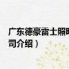 廣東德豪雷士照明有限公司（關于廣東德豪雷士照明有限公司介紹）