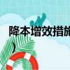 降本增效措施取得的成效情況（降本增效措施）