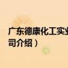 廣東德康化工實業有限公司（關于廣東德康化工實業有限公司介紹）