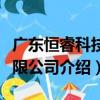 廣東恒睿科技有限公司（關于廣東恒睿科技有限公司介紹）