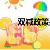 雙減政策是什么（雙減是什么意思）