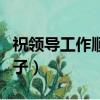 祝領導工作順利的句子（祝領導工作順利的句子）