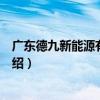 廣東德九新能源有限公司（關于廣東德九新能源有限公司介紹）