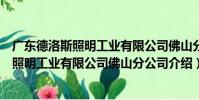 廣東德洛斯照明工業有限公司佛山分公司(關于廣東德洛斯照明工業有限公司佛山分公司介紹)