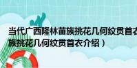 當代廣西隆林苗族挑花幾何紋貫首衣(關于當代廣西隆林苗族挑花幾何紋貫首衣介紹)