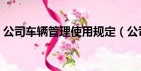 公司車輛管理使用規定(公司車輛管理規定)